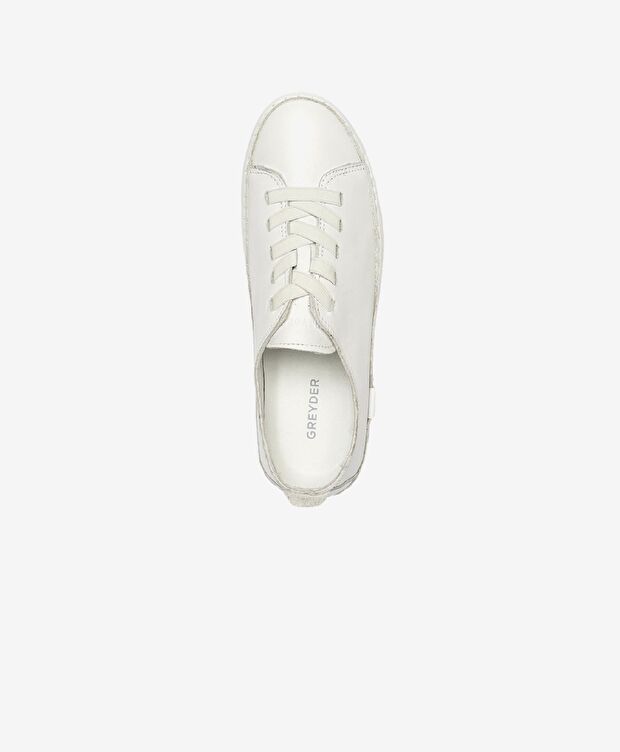 Kadın Beyaz Hakiki Deri Casual Ayakkabı - 4