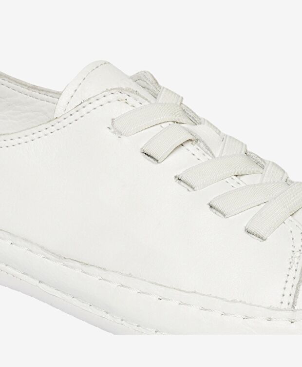 Kadın Beyaz Hakiki Deri Casual Ayakkabı - 5