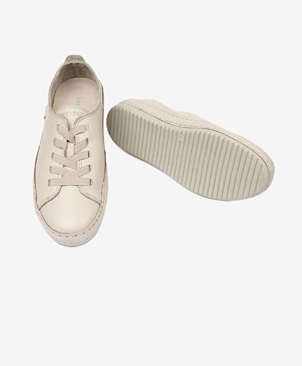 Kadın Kum Hakiki Deri Casual Ayakkabı - 6