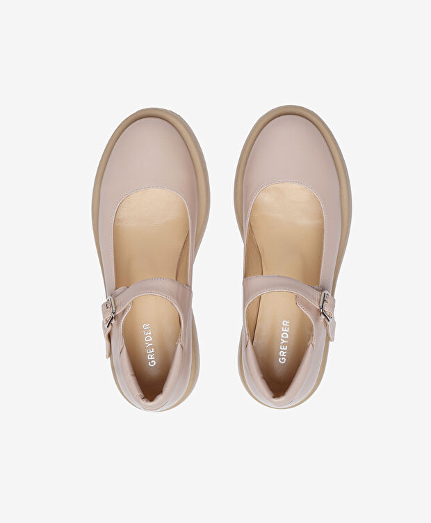 Kadın Krem Hakiki Deri Loafer Ayakkabı - 5