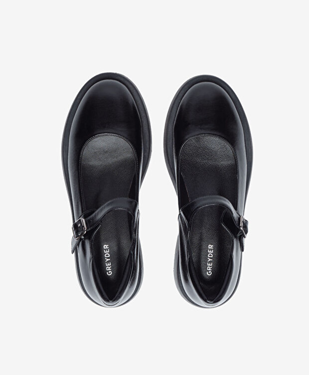 Kadın Siyah Hakiki Deri Loafer Ayakkabı - 5