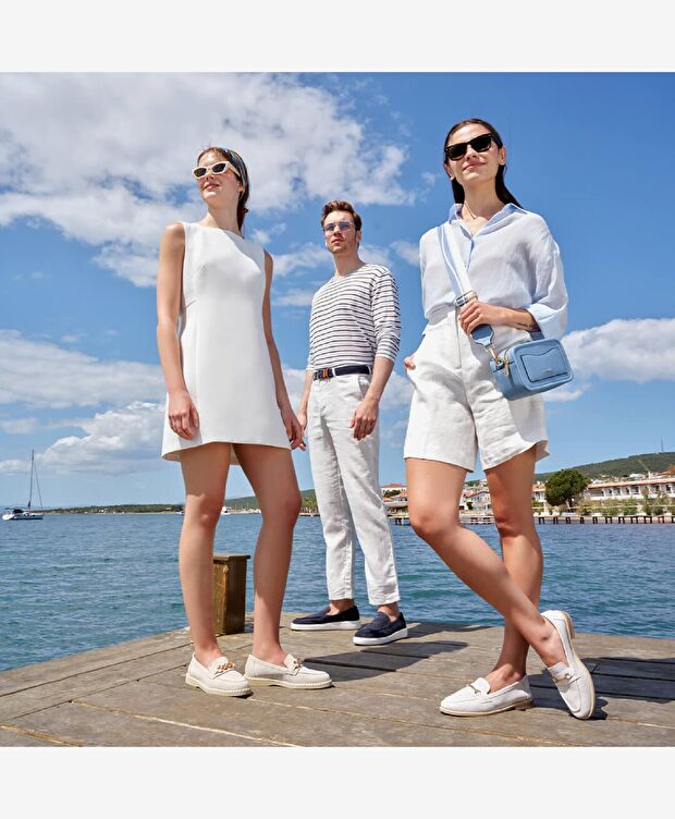 Kadın Bej Hakiki Deri Loafer Ayakkabı - 8