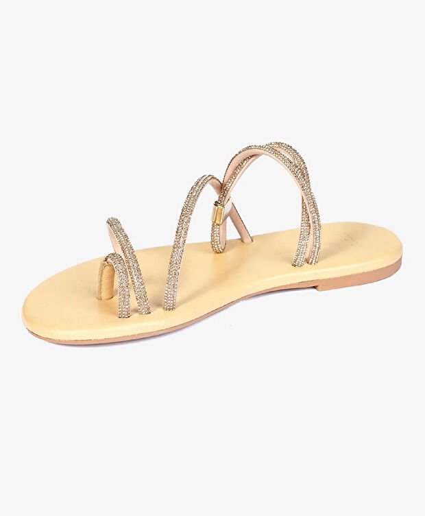 Kadın Pembe Hakiki Deri Sandalet - 3