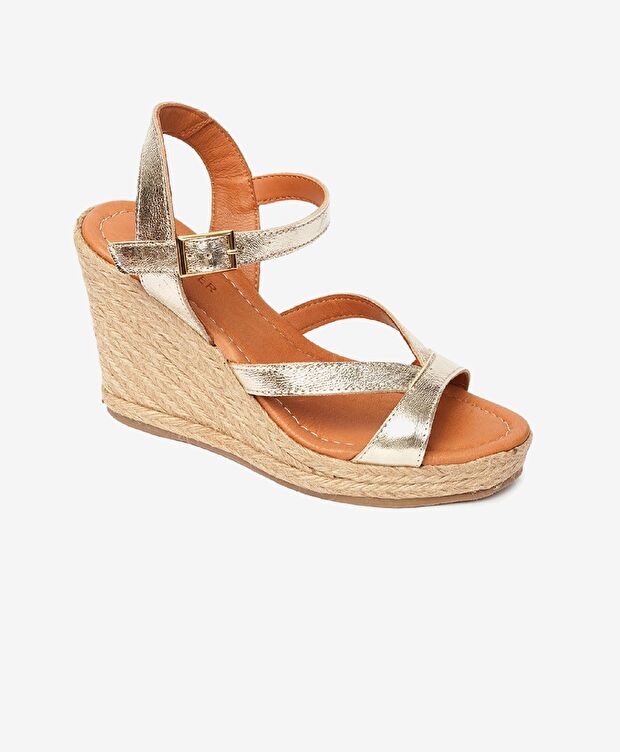 Kadın Altın Topuklu Sandalet - 2