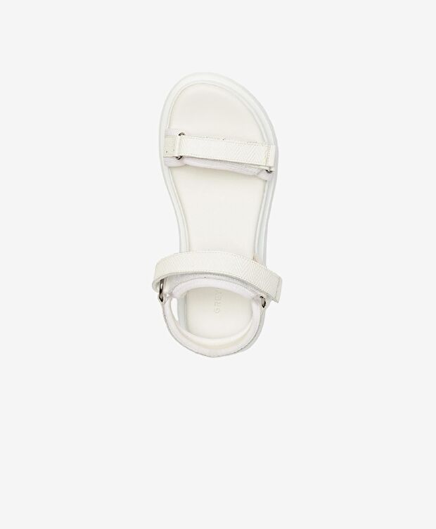 Kadın Beyaz Hakiki Deri Comfort Sandalet - 4