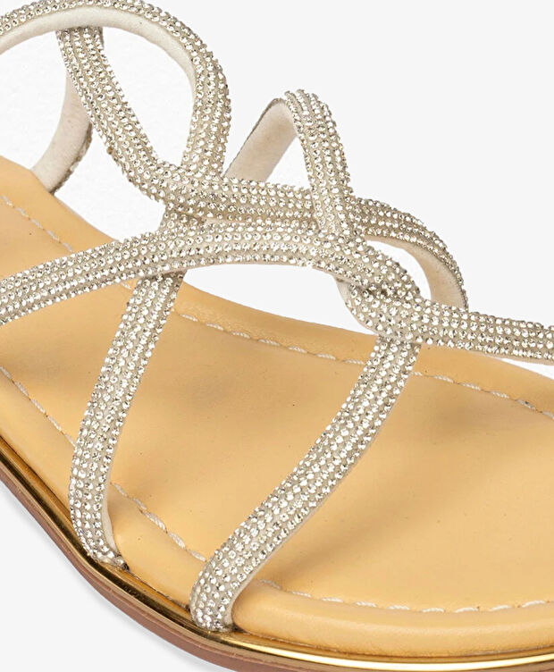 Kadın Beyaz Hakiki Deri Terlik - 5