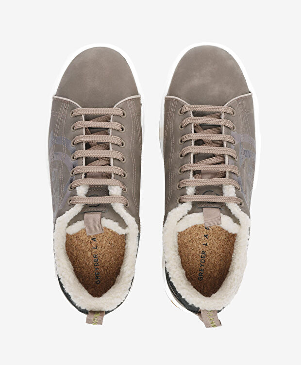 Greyder LAB Erkek Kahverengi Hakiki Deri Sneaker Ayakkabı - 5