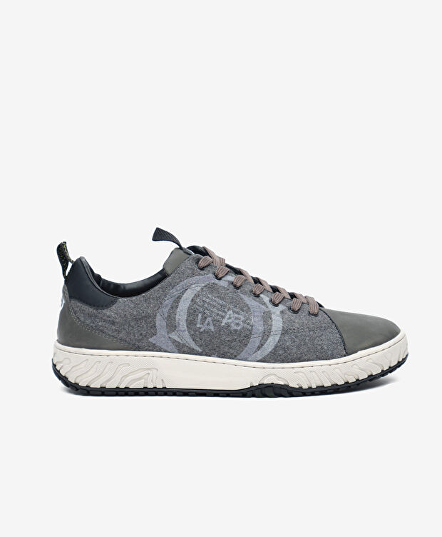 Greyder LAB Erkek Gri Hakiki Deri Sneaker Ayakkabı - 1