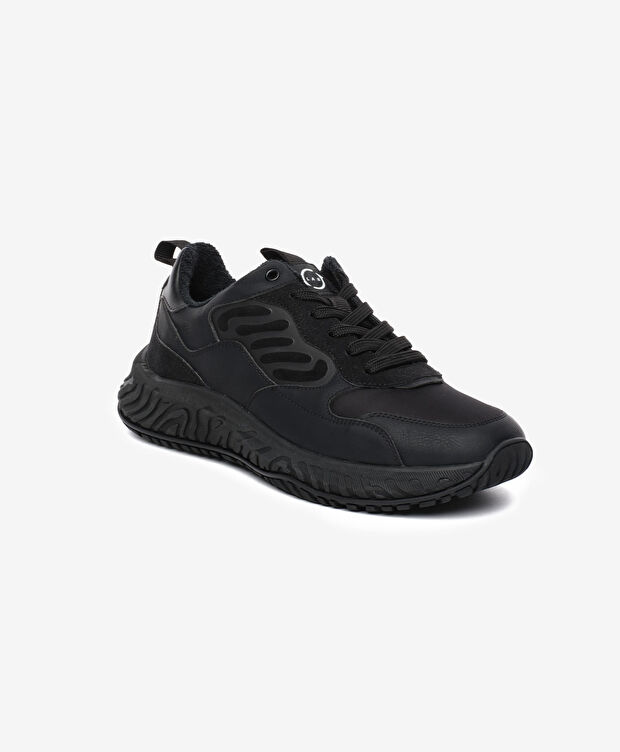 Greyder LAB Erkek Siyah Hakiki Deri Spor Ayakkabı - 2