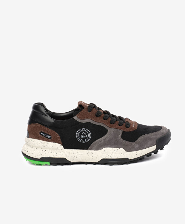 Greyder LAB Erkek Siyah Hakiki Deri Spor Ayakkabı - 1