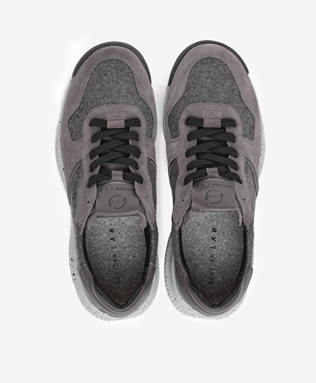 Greyder LAB Erkek Gri Hakiki Deri Spor Ayakkabı - 5