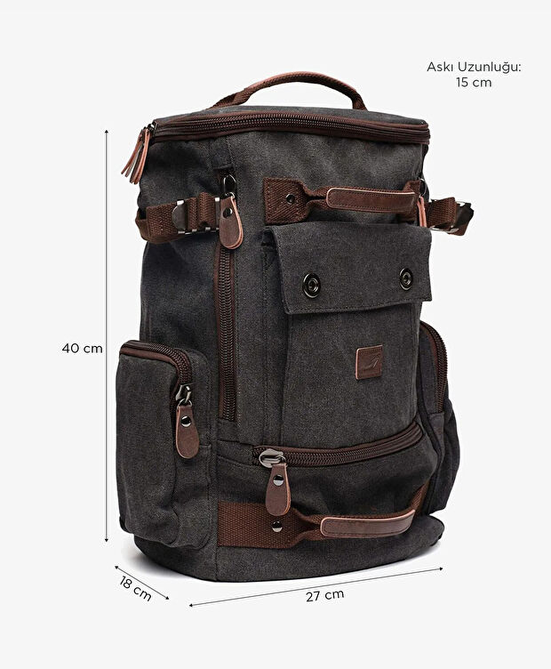 Erkek Siyah Sırt Çantası - 2