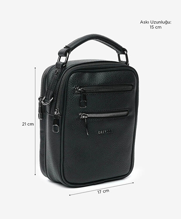 Erkek Siyah Çapraz Çanta - 2