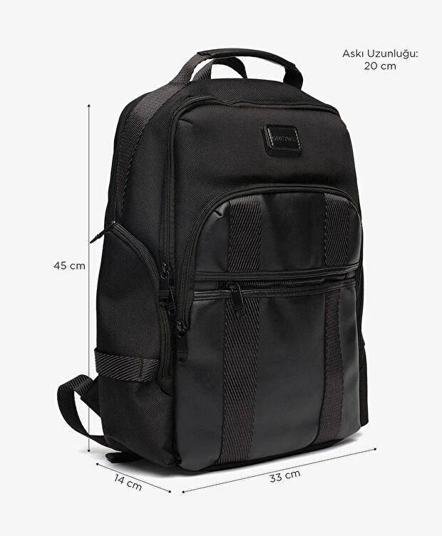 Erkek Siyah Sırt Çantası - 2