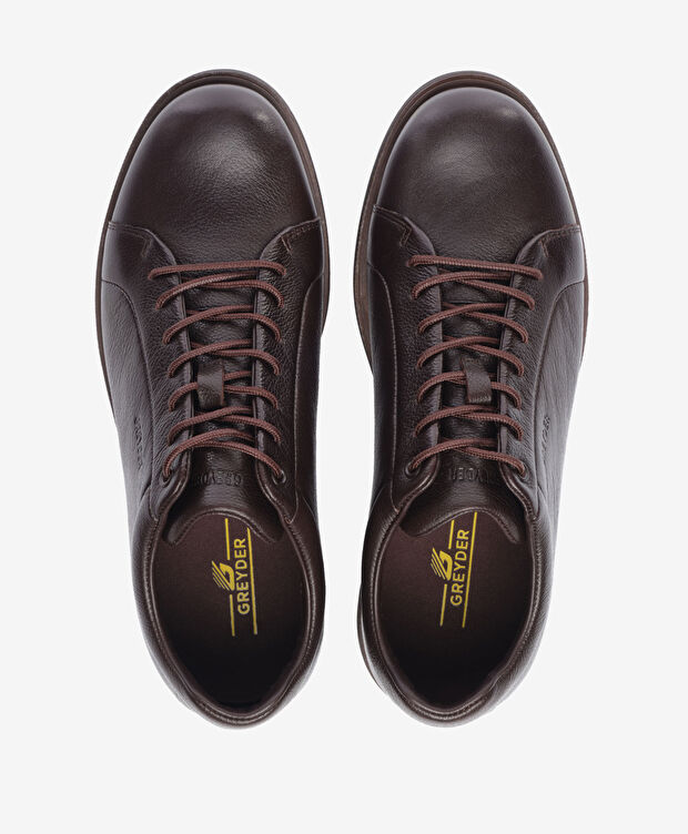 Erkek Kahverengi Hakiki Deri Air Tubeless Comfort Ayakkabı - 5