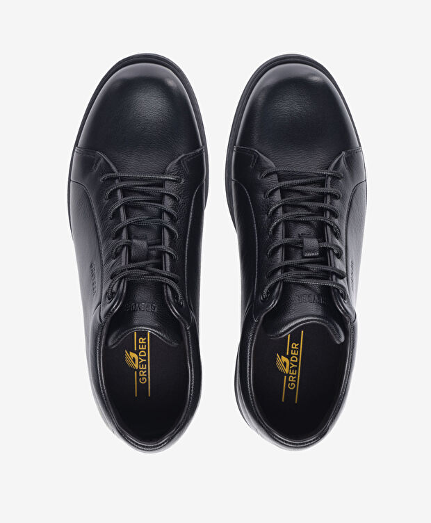 Erkek Siyah Hakiki Deri Comfort Ayakkabı - 5