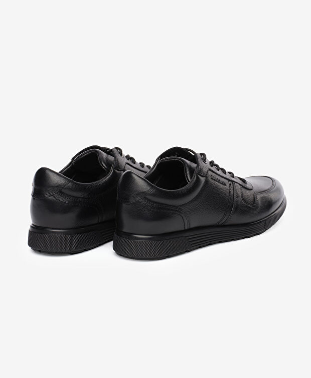 Erkek Siyah Hakiki Deri Comfort Ayakkabı - 4