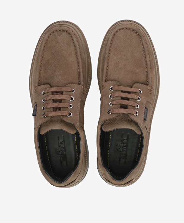 Erkek Duman Hakiki Deri Comfort Ayakkabı - 5