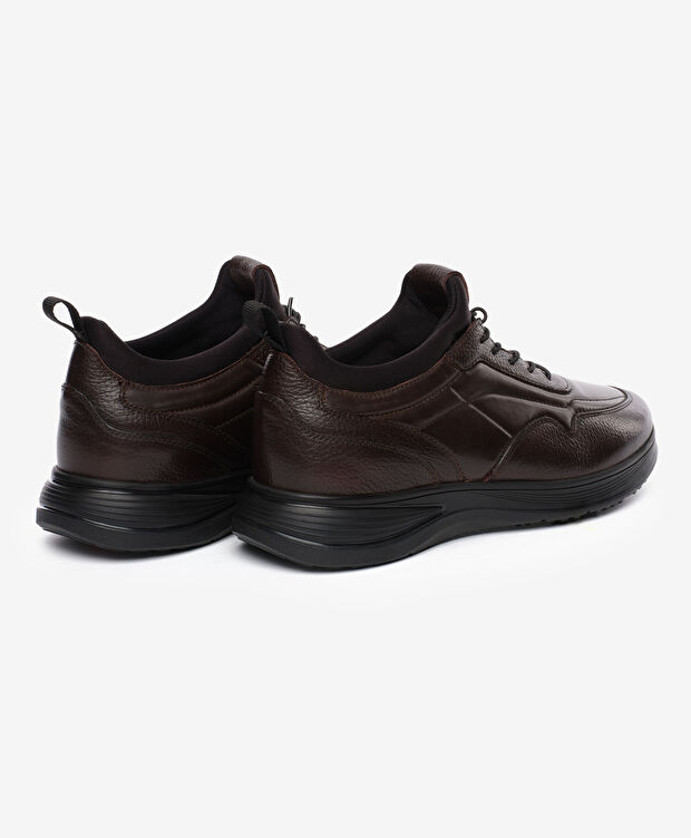 Erkek Kahverengi Hakiki Deri Ayakkabı - 4