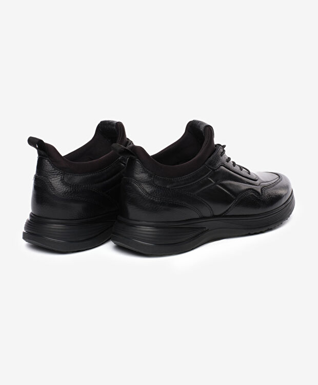 Erkek Siyah Hakiki Deri Ayakkabı - 4