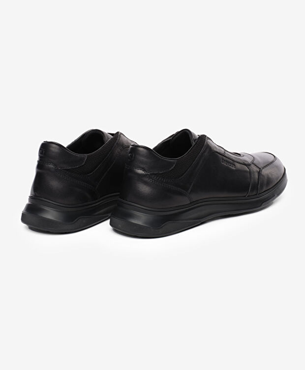 Erkek Siyah Hakiki Deri Comfort Ayakkabı - 4