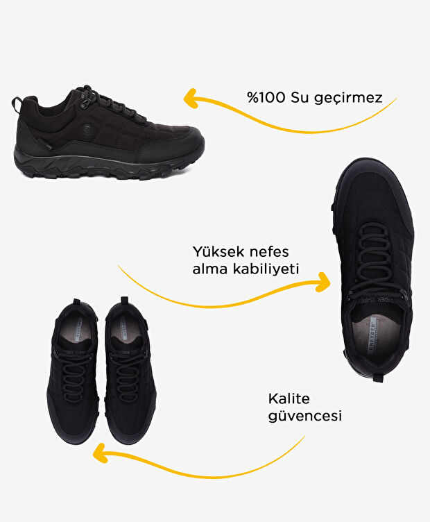 Erkek Siyah Su Geçirmez Ayakkabı - 2