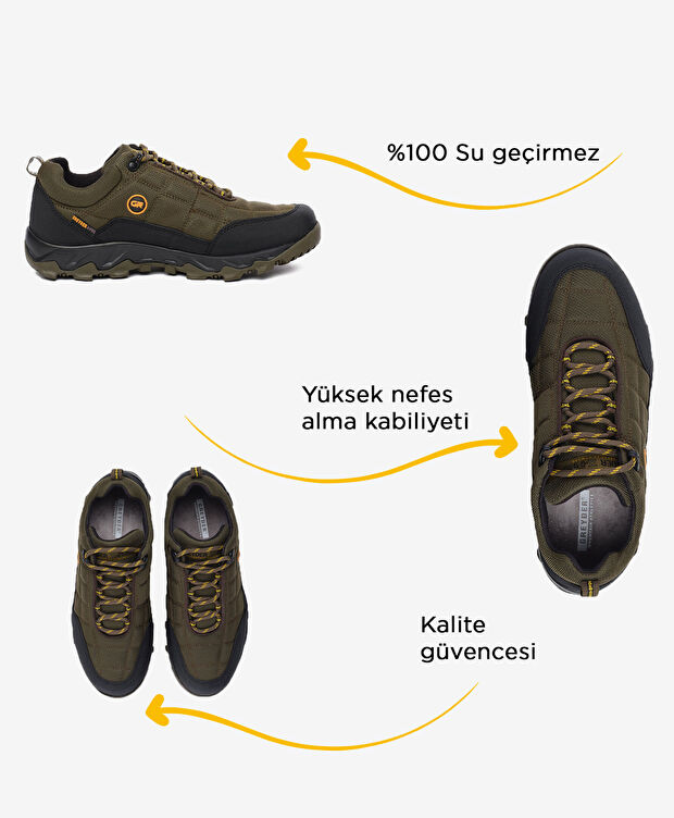 Erkek Haki Su Geçirmez Ayakkabı - 2
