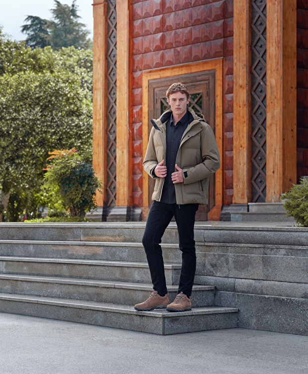 Erkek Kum Hakiki Deri Outdoor Su Geçirmez Ayakkabı - 8