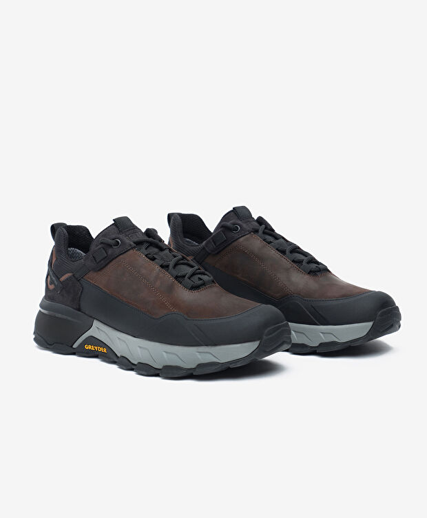 Erkek Kahverengi Hakiki Deri Su Geçirmez Outdoor Ayakkabı - 4