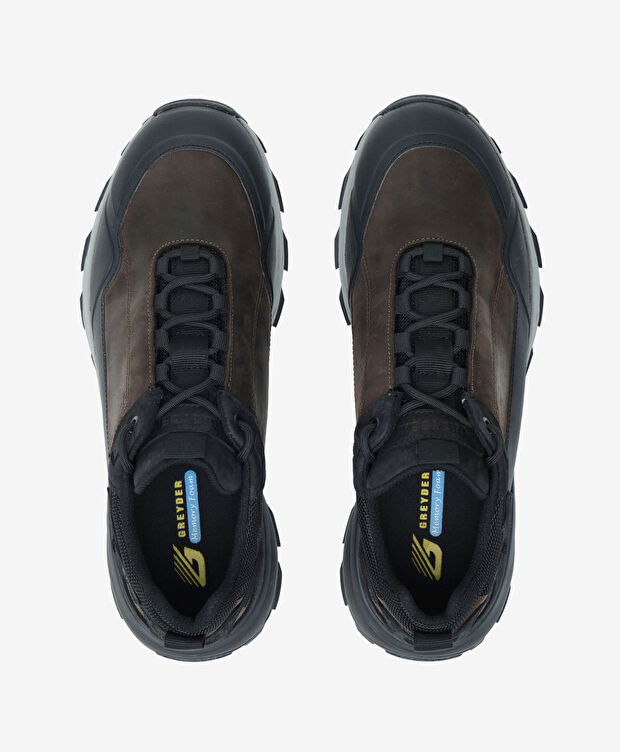 Erkek Kahverengi Hakiki Deri Su Geçirmez Outdoor Ayakkabı - 6