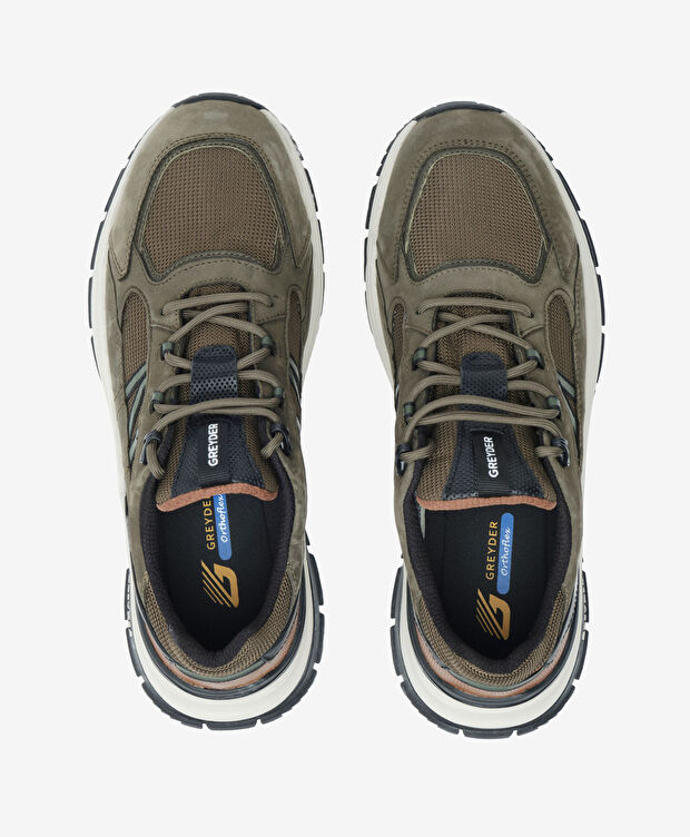 Erkek Haki Hakiki Deri Outdoor Ayakkabı - 6