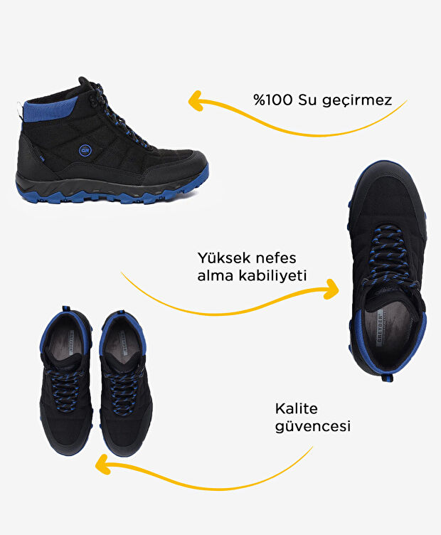 Erkek Siyah Saks Su Geçirmez Outdoor Bot - 2