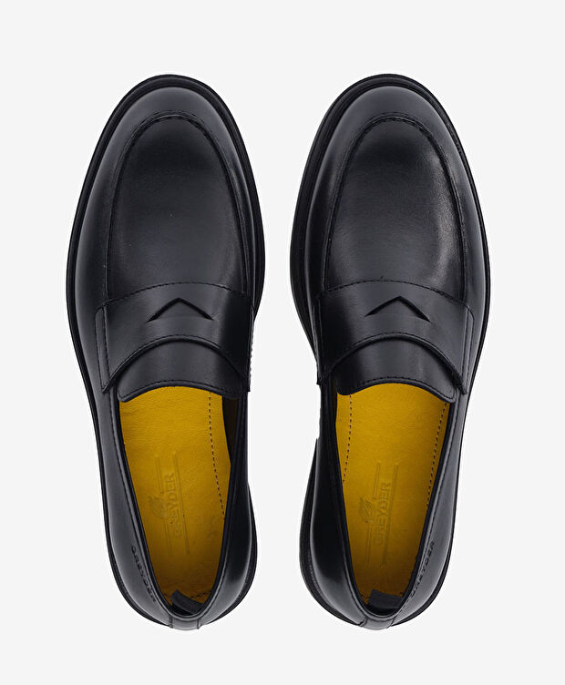 Erkek Siyah Hakiki Deri Loafer Ayakkabı - 5