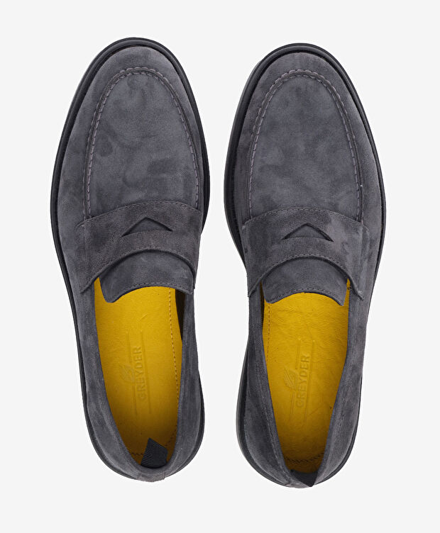 Erkek Füme Hakiki Deri Loafer Ayakkabı - 5