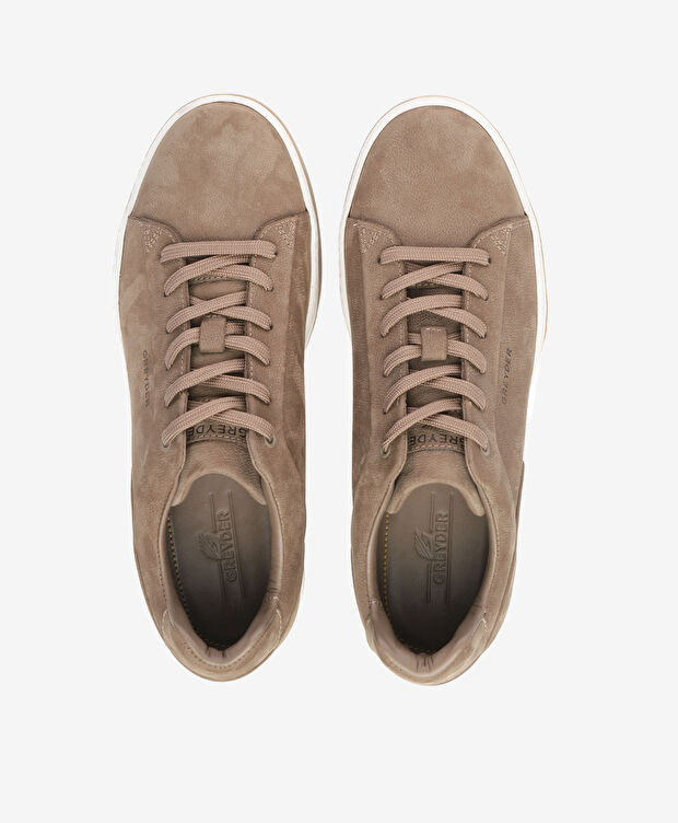 Erkek Vizon Hakiki Deri Sneaker Ayakkabı - 5