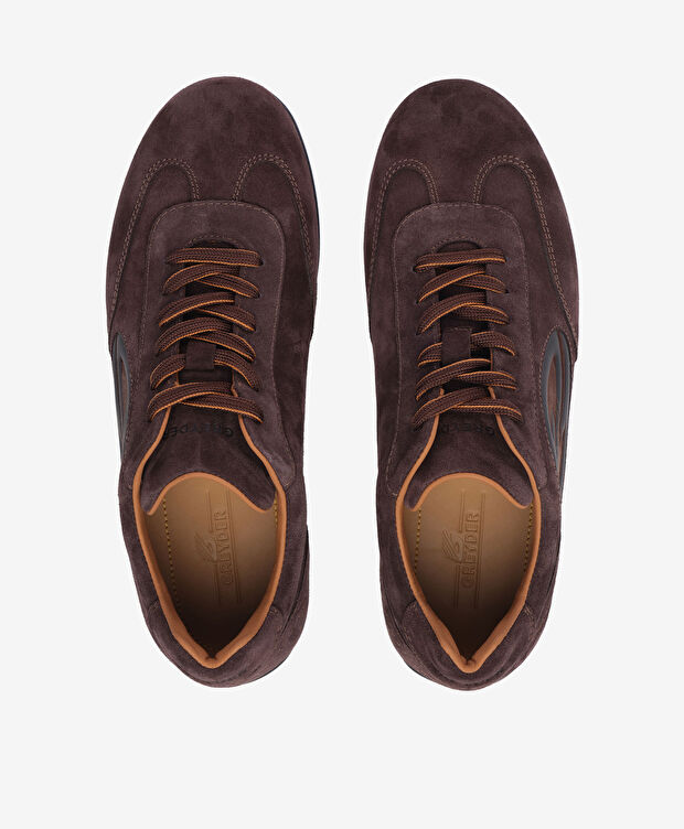 Erkek Kahverengi Hakiki Deri Sneaker Ayakkabı - 5