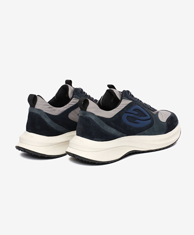 Erkek Lacivert Hakiki Deri Spor Ayakkabı - 4