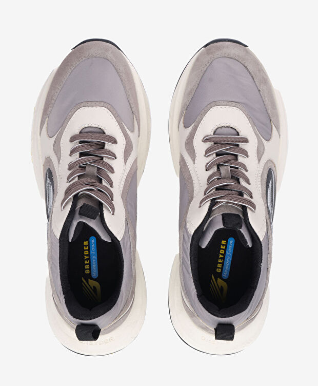 Erkek Gri Hakiki Deri Spor Ayakkabı - 5