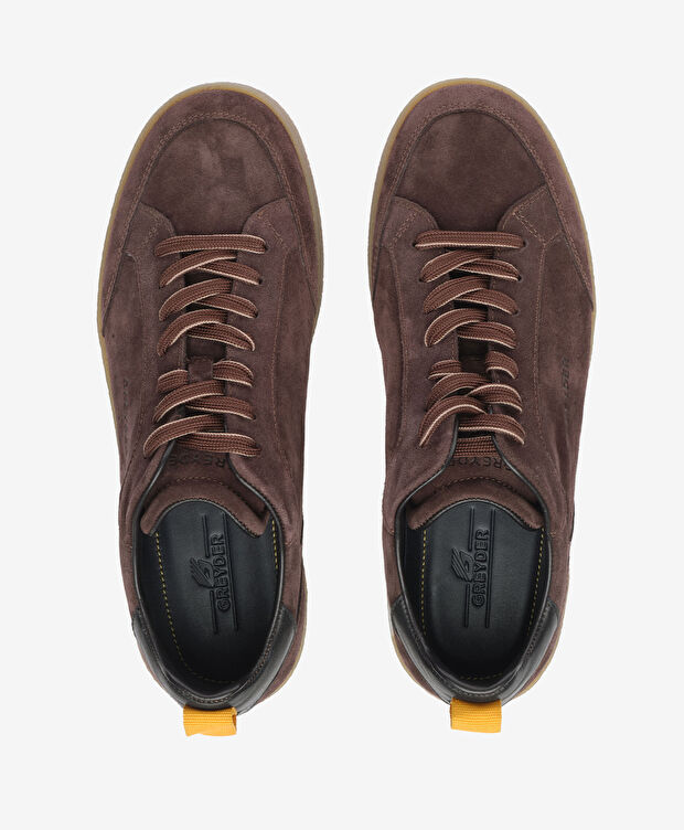 Erkek Kahverengi Hakiki Deri Sneaker Ayakkabı - 5