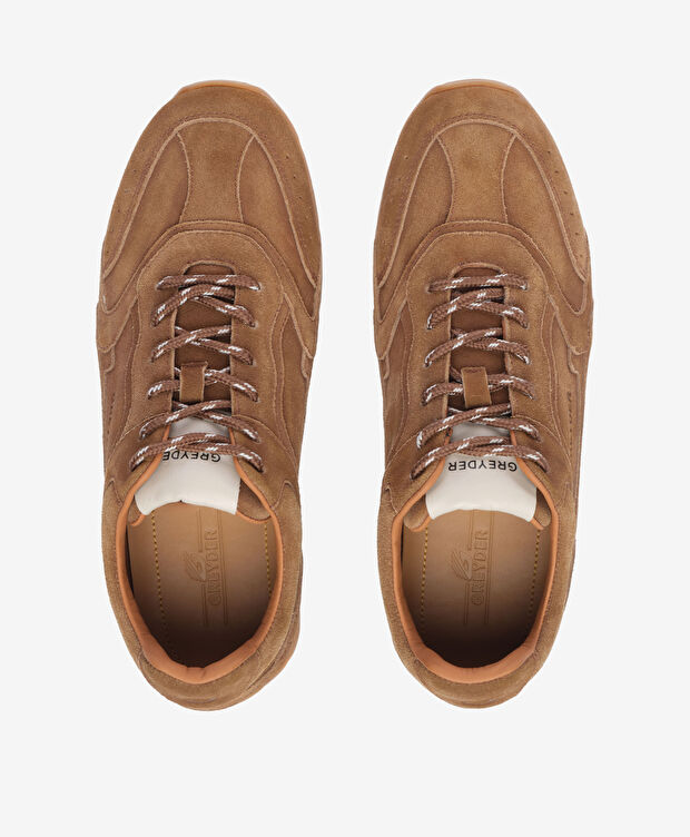 Erkek Taba Hakiki Deri Spor Ayakkabı - 5