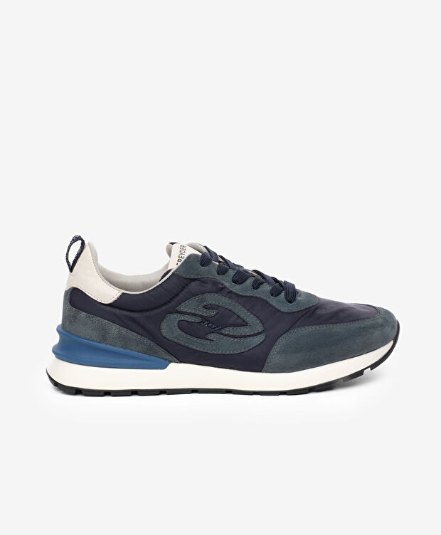 Erkek Lacivert Hakiki Deri Spor Ayakkabı - 1