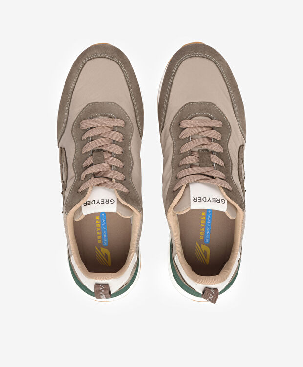 Erkek Haki Hakiki Deri Spor Ayakkabı - 5