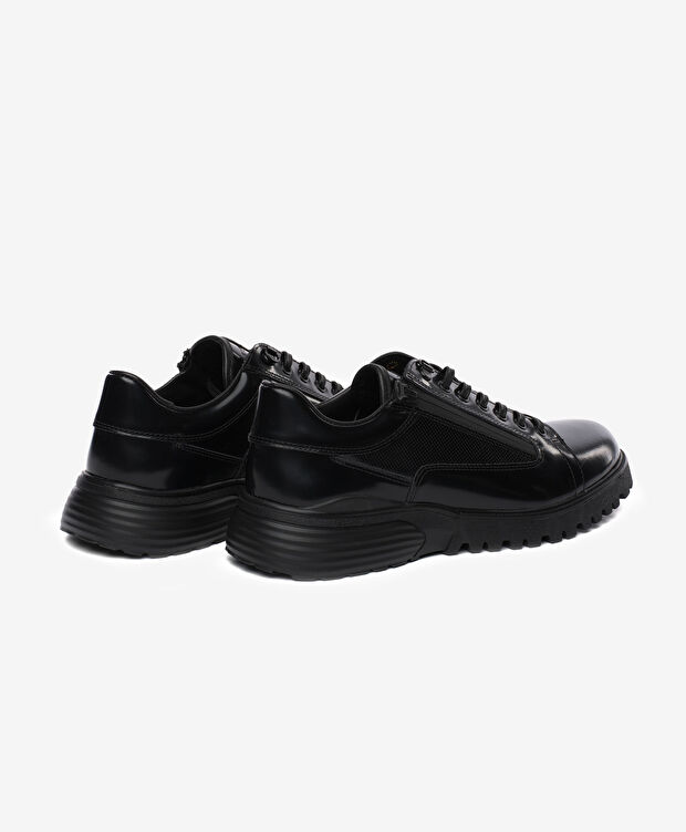 Erkek Siyah Hakiki Deri Ayakkabı - 4