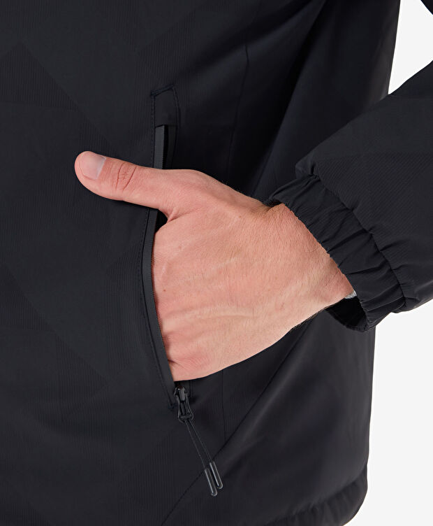 Erkek Siyah Suya Dayanıklı Kaz Tüyü Mont - 5