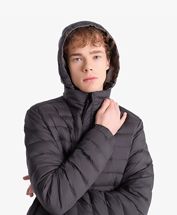 Erkek Haki Suya Dayanıklı Kaz Tüyü Mont - 11