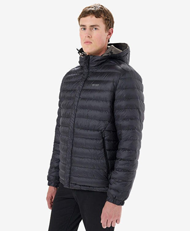 Erkek Haki Suya Dayanıklı Kaz Tüyü Mont - 7