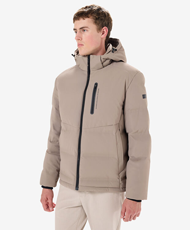 Erkek Vizon Suya Dayanıklı Kaz Tüyü Mont - 3