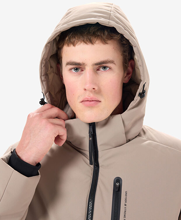 Erkek Vizon Suya Dayanıklı Kaz Tüyü Mont - 7