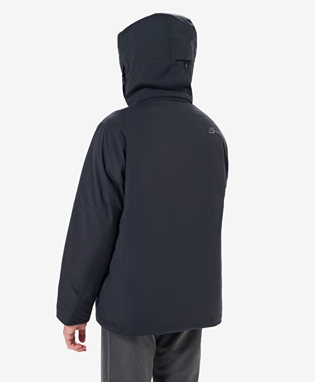 Erkek Siyah Su Geçirmez Kaz Tüyü Mont - 2