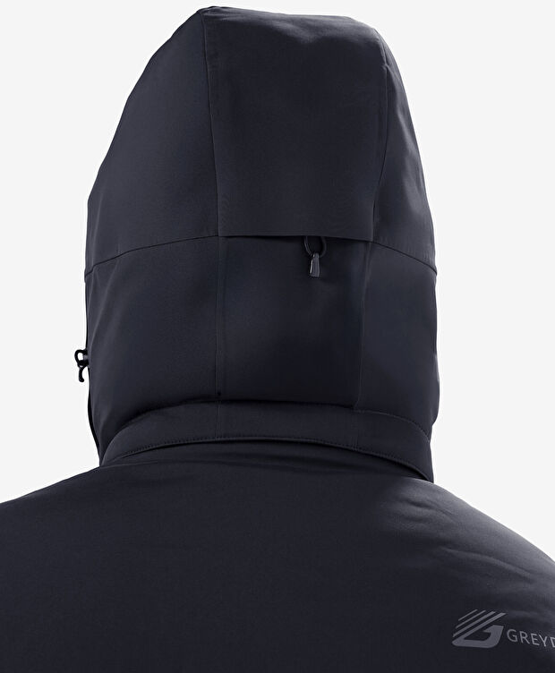 Erkek Siyah Su Geçirmez Kaz Tüyü Mont - 8